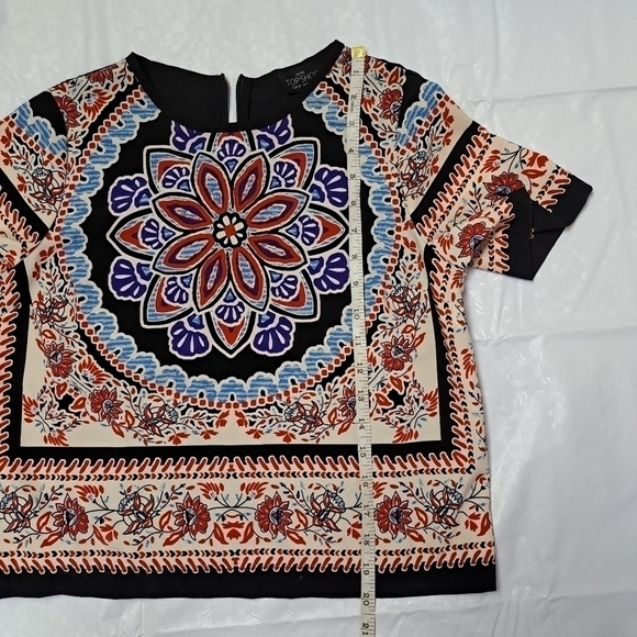 𝅺top Shop Scarf Print‎ Placement Tee - Picture 8 of 9